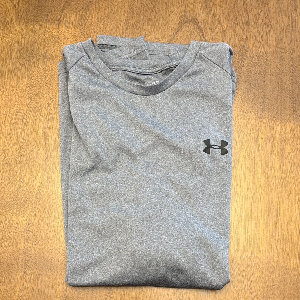 Under Armour Men's Heather Gray Long Sleeve Tee